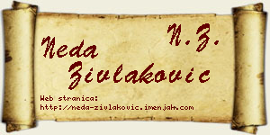 Neda Zivlaković vizit kartica